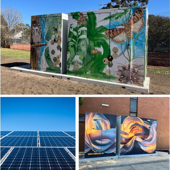 Community battery installations supported by GPS